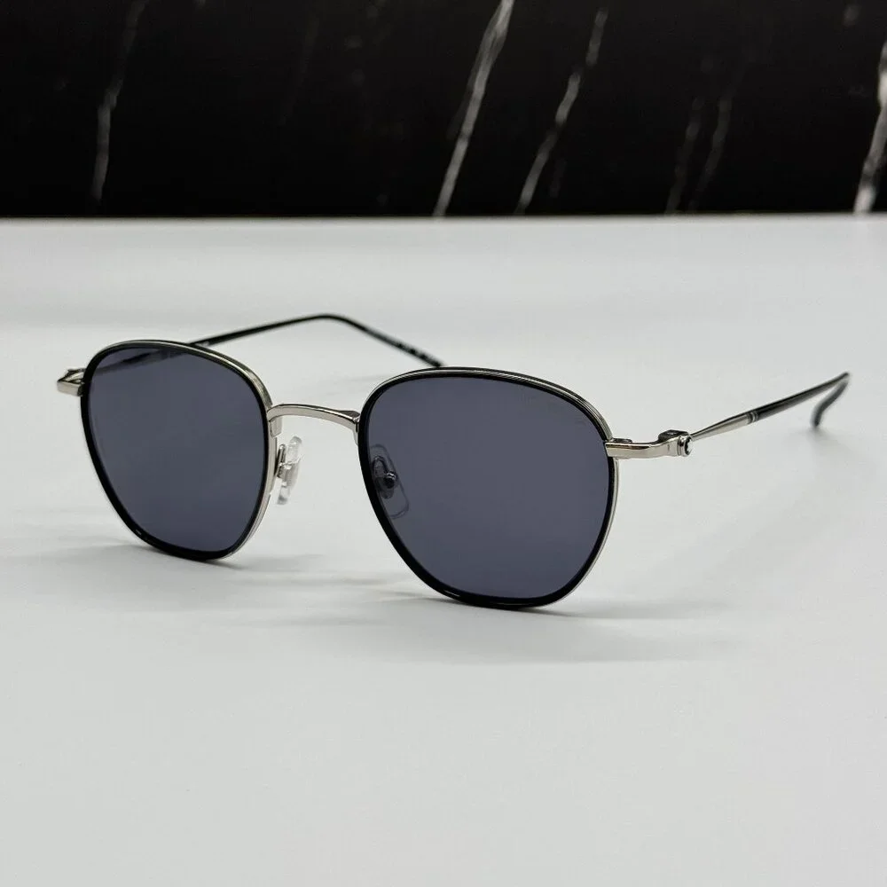 NEW MONTBLANC SUNGLASSES MEN BLACK GRAY EYEWEAR MONTBLANC MB0160S 001